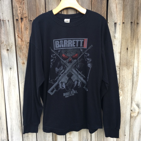 Barrett Firearms Vintage Model 82A1 Rifle Graphic Tee Black 2XL - Picture 15 of 15